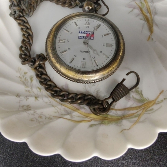 Vintage Tommy Hilfiger compass pocket watch/compass, with chain - Picture 9 of 9